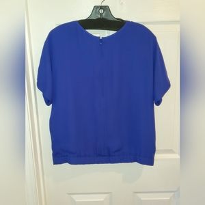 Theory blouse, large, royal blue